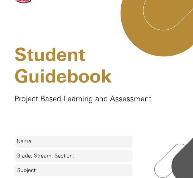 Student Guidebook Project Based Learning and Assessment باللغة العربية اللغة الإنجليزية الصف الثامن