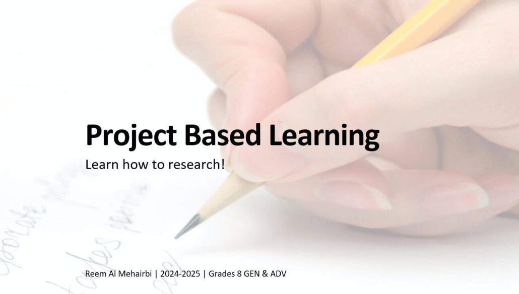 شرح Project Based Learning and Assessment اللغة الإنجليزية الصف الثامن - بوربوينت