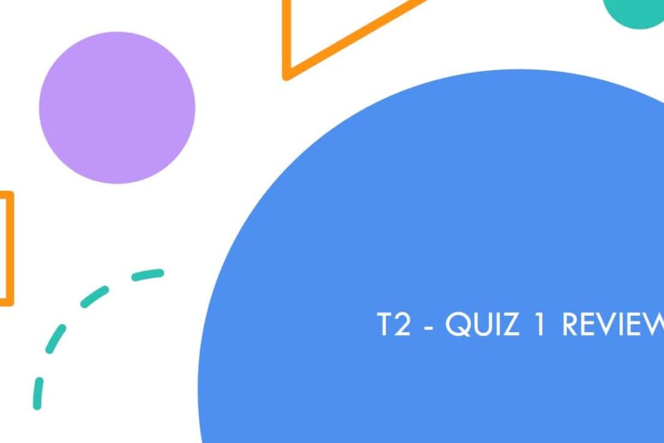 حل QUIZ 1 REVIEW الرياضيات المتكاملة الصف الرابع ريفيل