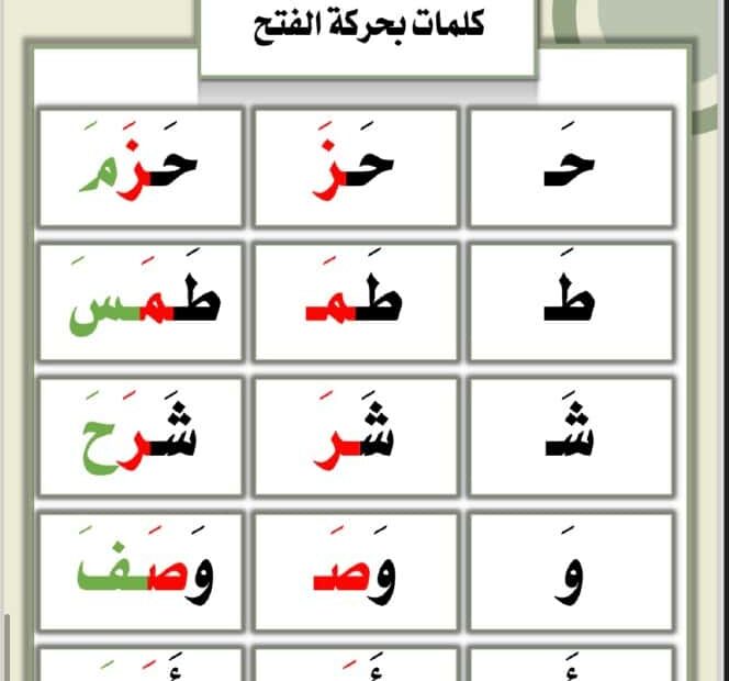 ملزمة نشاط قرائي اللغة العربية الصف الأول