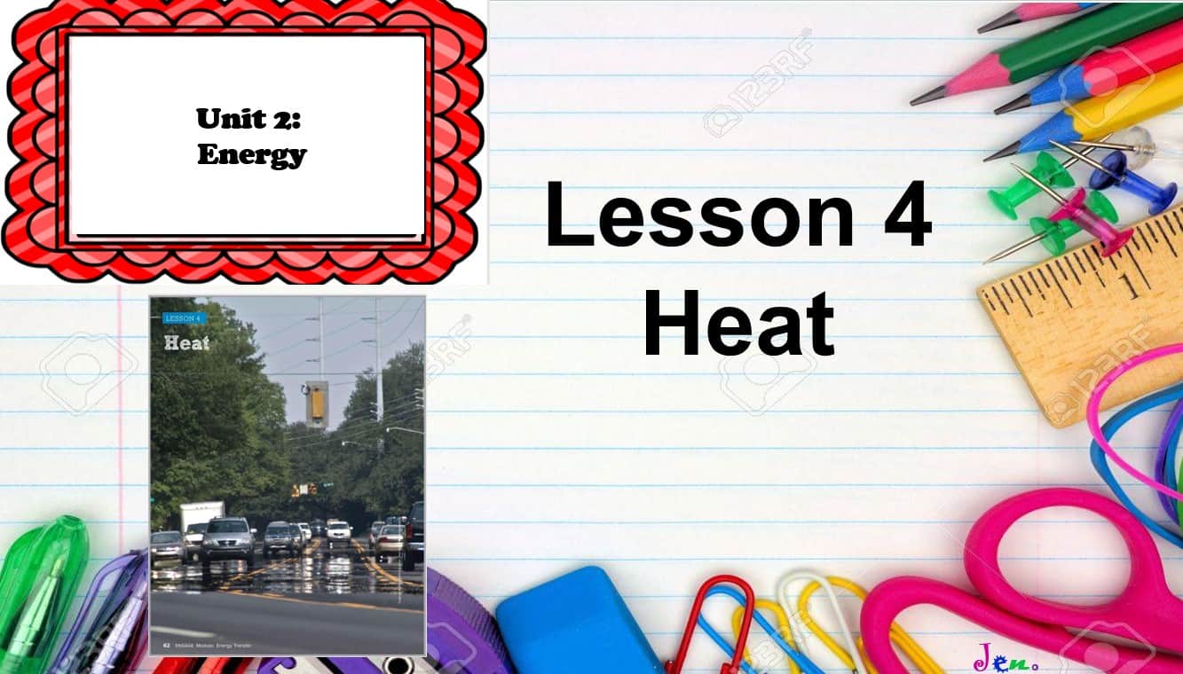 حل درس Lesson 4 Heat العلوم المتكاملة الصف الرابع - بوربوينت