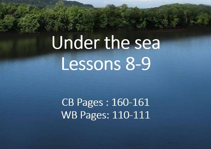 حل درس Under the sea اللغة الإنجليزية الصف الثامن - بوربوينت