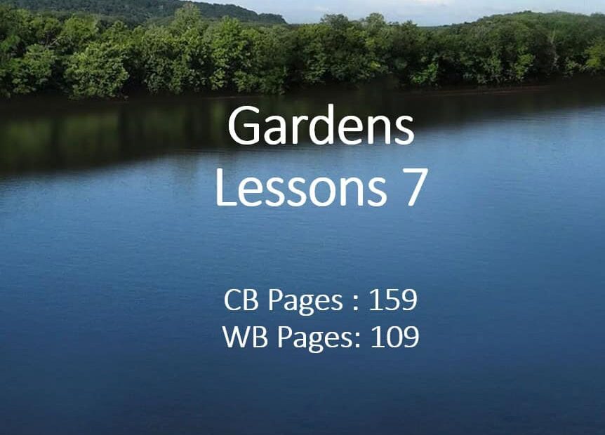 حل درس Gardens اللغة الإنجليزية الصف الثامن - بوربوينت