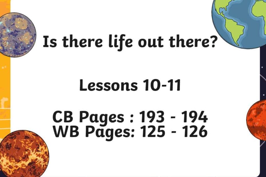 حل درس Is there life out there اللغة الإنجليزية الصف الثامن - بوربوينت