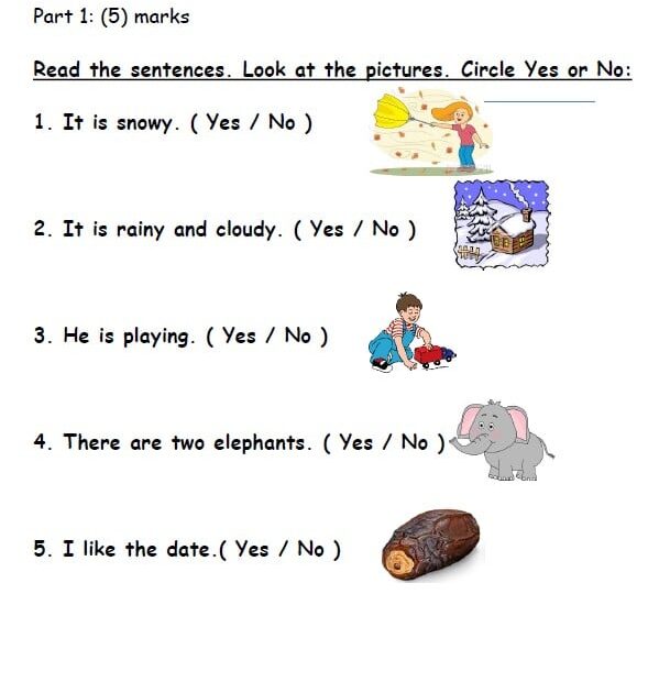 اختبار Unit 8 اللغة الإنجليزية الصف الثاني