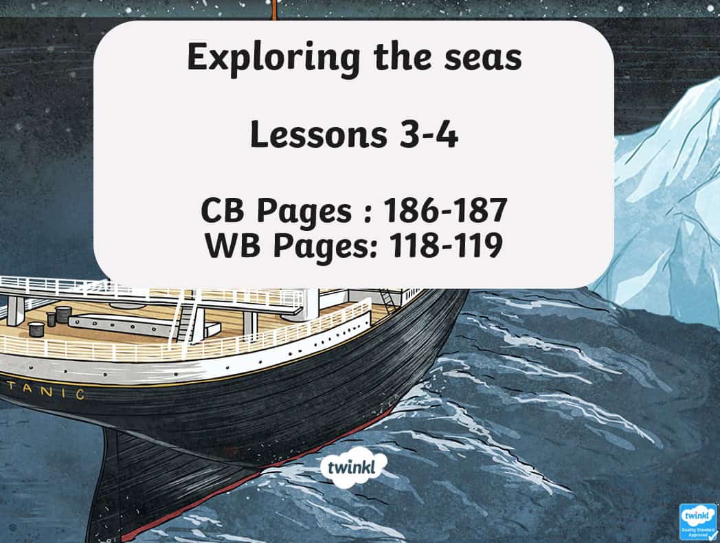 حل درس Exploring the seas اللغة الإنجليزية الصف الثامن - بوربوينت