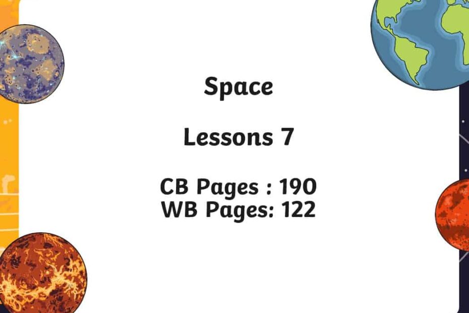 حل درس Space اللغة الإنجليزية الصف الثامن - بوربوينت