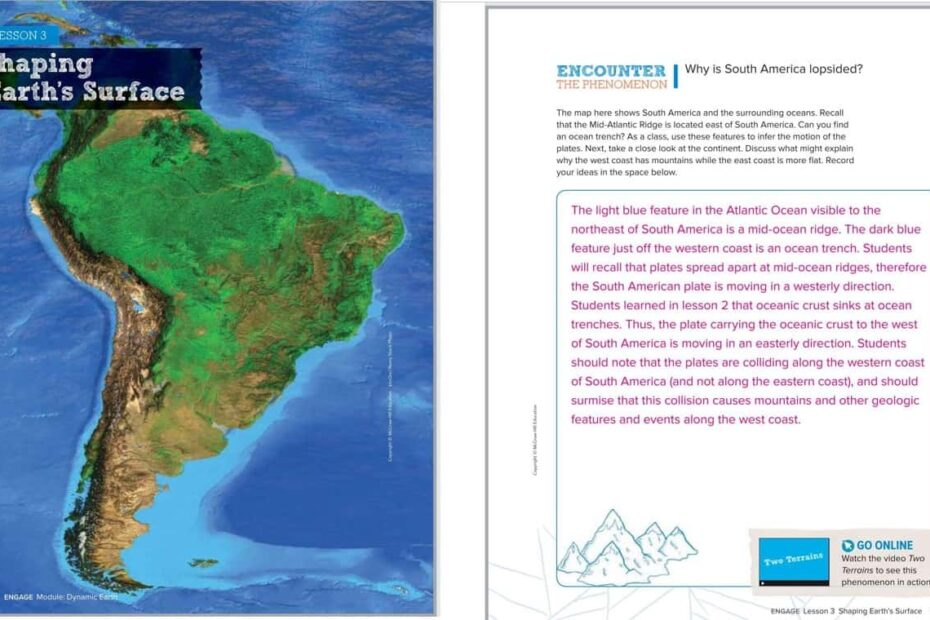 حل درس shaping Earth surface العلوم المتكاملة الصف السابع - بوربوينت