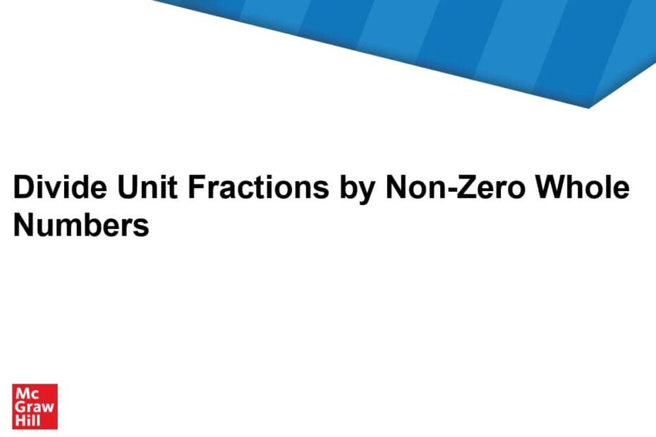 درس Divide Unit Fractions by Non-Zero Whole Numbers الرياضيات المتكاملة الصف الخامس - بوربوينت