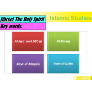 التربية الإسلامية بوربوينت درس (Jibreel The Holy Spirit) لغير الناطقين باللغة العربية للصف الثامن