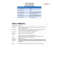 أوراق عمل Unit 1 Math Is الرياضيات المتكاملة الصف الخامس