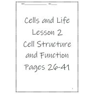 ورقة عمل Cell Structure and Function العلوم المتكاملة الصف السادس