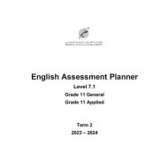 مواصفات الامتحان النهائي Level 7.1 اللغة الإنجليزية الصف الحادي عشر عام وApplied الفصل الدراسي الثاني 2023-2024