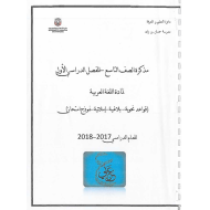 اللغة العربية أوراق عمل (قواعد نحوية -بلاغية -إملائية -نموذج امتحان) للصف التاسع