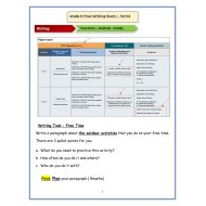 تدريبات Final Writing Exam اللغة الإنجليزية الصف السادس