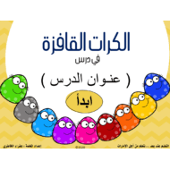 الكرات القافزة درس بيئتي أمانة الصف السادس مادة التربية الإسلامية - بوربوينت
