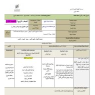 الخطة الدرسية اليومية جحا وحماره والناس اللغة العربية الصف الرابع