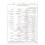 العلوم المتكاملة أوراق عمل (مراجعة) للصف الرابع مع الإجابات