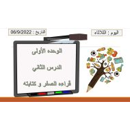 درس قراءة وكتابة الصفر الرياضيات المتكاملة الصف الأول - بوربوينت