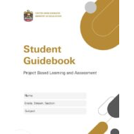 Student Guidebook Project Based Learning and Assessment اللغة الإنجليزية الصف الثامن