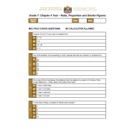 الرياضيات المتكاملة أوراق عمل (Ratio, Proportion and Similar Figures) بالإنجليزي للصف السابع مع الإجابات