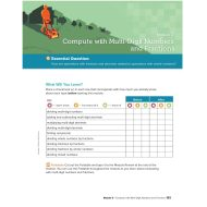 كتاب الطالب Module 3 Compute with Multi-Digit Numbers and Fractions الرياضيات المتكاملة الصف السادس