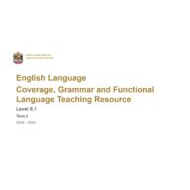 مواصفات الامتحان Grammar and Functional Language Teaching Resource اللغة الإنجليزية الصف التاسع عام الفصل الدراسي الثاني 2024-2025