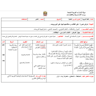 اللغة العربية بوربوينت تحضير (الخطة الدرسية) للصف الثاني