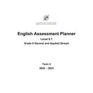 مواصفات الامتحان النهائي Level 6.1 اللغة الإنجليزية الصف التاسع General and Applied Stream الفصل الدراسي الثاني 2022-2023