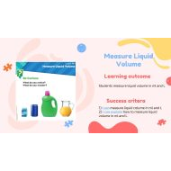 حل درس Measure Liquid Volume الرياضيات المتكاملة الصف الثالث - بوربوينت