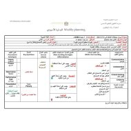 الخطة الدرسية اليومية الأسبوع الخامس اللغة العربية الصف الثاني