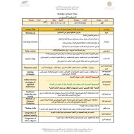 الخطة الدرسية اليومية ضفدوع يضيع في الضباب اللغة العربية الصف الأول