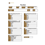اللغة الإنجليزية (Pop Quiz unit 8) للصف السابع مع الإجابات
