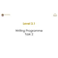 Writing Programme Task 2 اللغة الإنجليزية الصف الخامس - بوربوينت