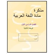 أوراق عمل الوحدة الثانية اللغة العربية الصف الأول