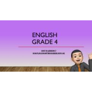 درس Unit 8 Lesson 7 اللغة الإنجليزية الصف الرابع أكسس - بوربوينت