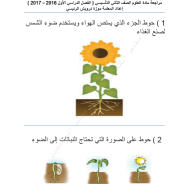 العلوم المتكاملة أوراق عمل (مراجعة) للصف الثاني مع الإجابات