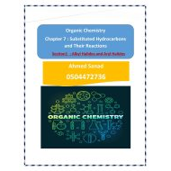 ملخص وأوراق عمل Alkyl Halides and Aryl Halides الكيمياء الصف الثاني عشر متقدم