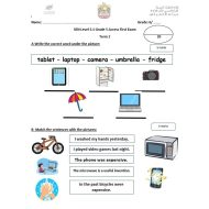 امتحان First Exam اللغة الإنجليزية الصف السادس Access