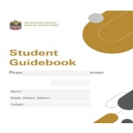 Student Guidebook Project Based Learning and Assessment باللغة العربية اللغة الإنجليزية الصف السادس