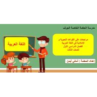 مراجعة على القواعد النحوية والإملائية اللغة العربية الصف الثالث - بوربوينت