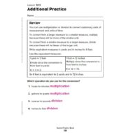 حل درس Additional Practice lesson 12 -1 الرياضيات المتكاملة الصف الخامس