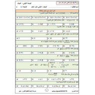 الرياضيات المتكاملة أوراق عمل (الوحدة الثانية - الدوال) للصف الثاني عشر عام