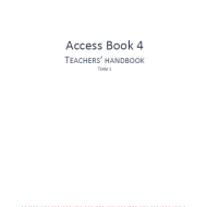 اللغة الإنجليزية (TEACHERS’ HANDBOOK) للصف الرابع