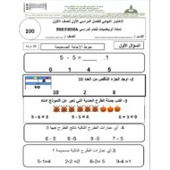 الاختبار النهائي الرياضيات المتكاملة الصف الأول الفصل الدراسي الأول 2024-2025