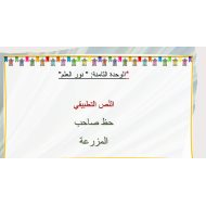 حل درس حظ صاحب المزرعة اللغة العربية الصف الرابع - بوربوينت