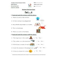 أوراق عمل Revision Final اللغة الإنجليزية الصف الثالث