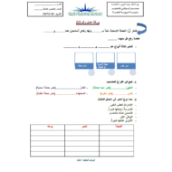 ورقة عمل اللغة العربية - أنواع الخبر للصف الخامس