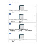 حل ورقة عمل Unit 10 Test Review الرياضيات المتكاملة الصف الثالث