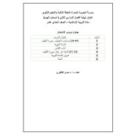 اختبار نهاية الفصل الثاني لأصحاب الهمم التربية الإسلامية الصف الحادي عشر